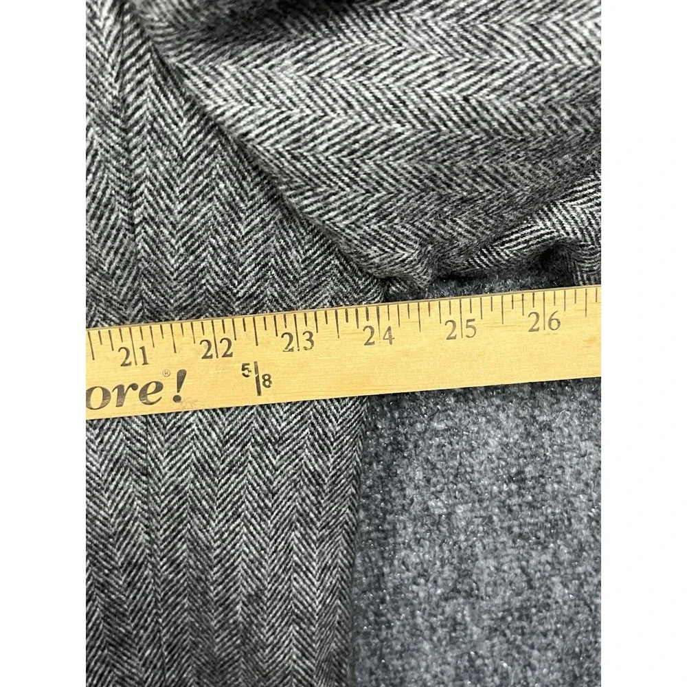 Gianfranco Ruffini Camel Hair Blend Gray Herringbone Sport Coat Blazer Mens 46 L